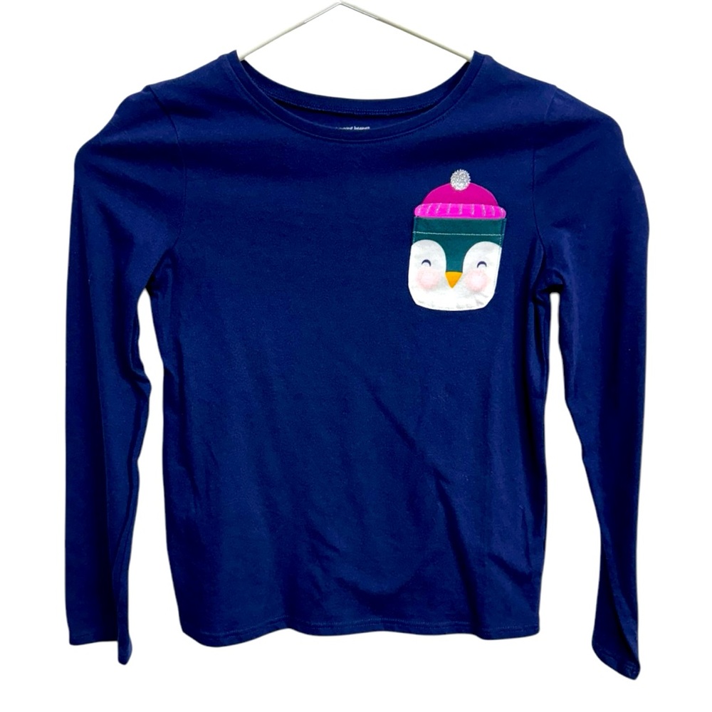 Jumping Beans‎ Blue Long Sleeve Tee Casual Crew Neck